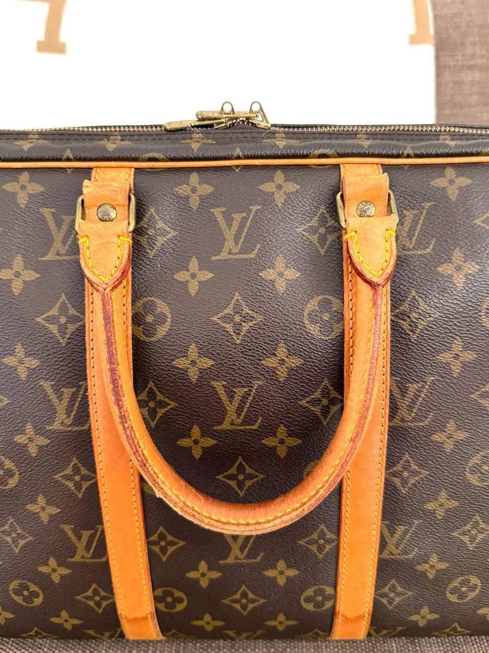 Authentic Louis Vuitton Porte Documents Voyage unisex bag M53361 brown LV